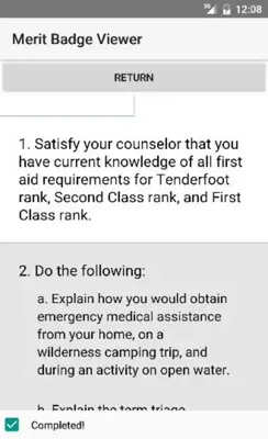 Merit Badge Viewer android App screenshot 10