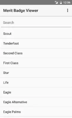 Merit Badge Viewer android App screenshot 13