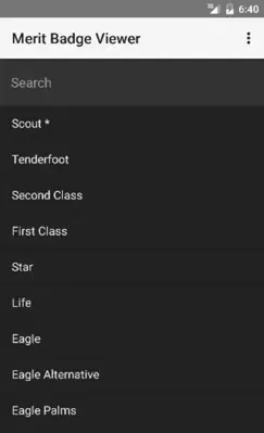 Merit Badge Viewer android App screenshot 8